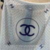 Chanel Oversized Square Scarf with CC Logo