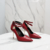 Tom Ford Padlock Leather Heels Red