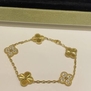 VCA Vintage Alhambra Bracelet with Diamonds