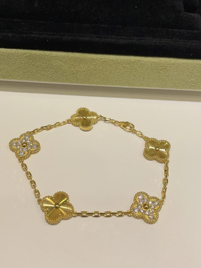 Van Cleef & Arpels Vintage Alhambra 5 Motifs Bracelet