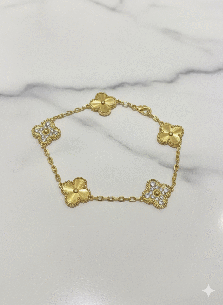 Van Cleef & Arpels Vintage Alhambra 5 Motifs Bracelet