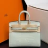 Hermes Birkin 20 American Alligator - Golden Brown