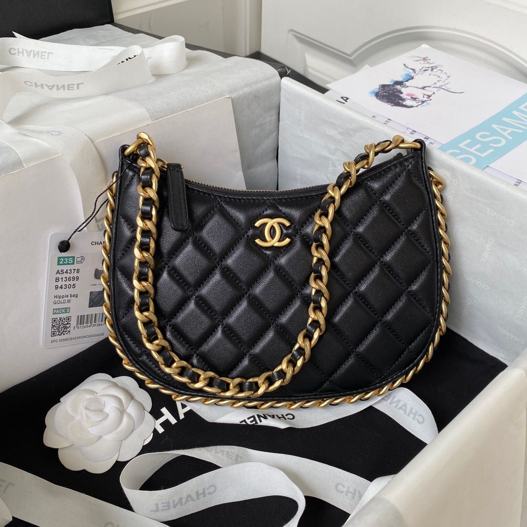 Chanel CC Chain Around Hobo Bag