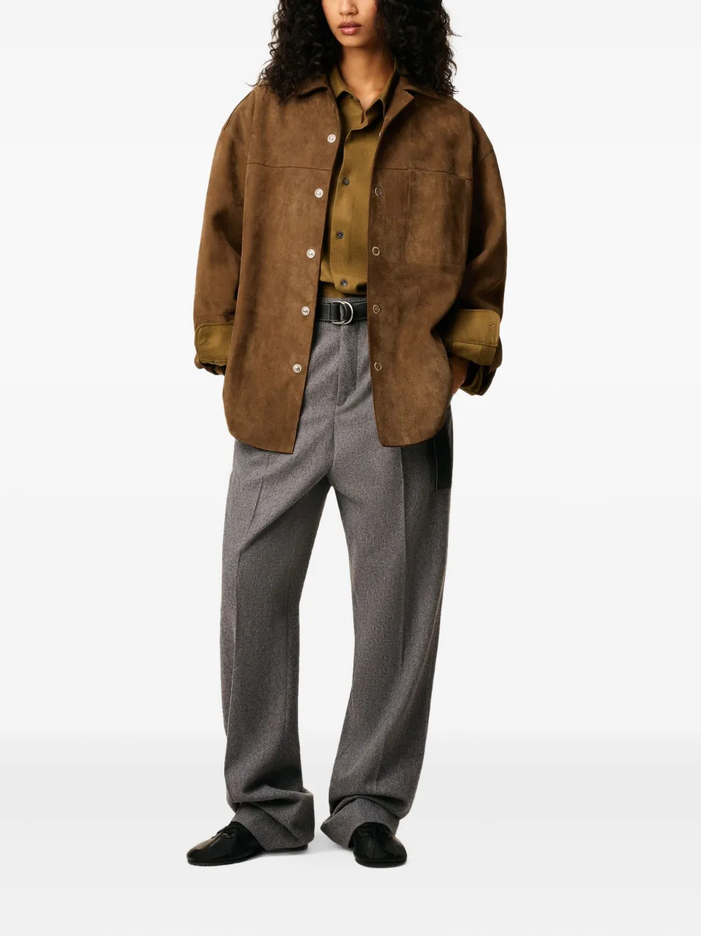 AMI Paris Suede Overshirt