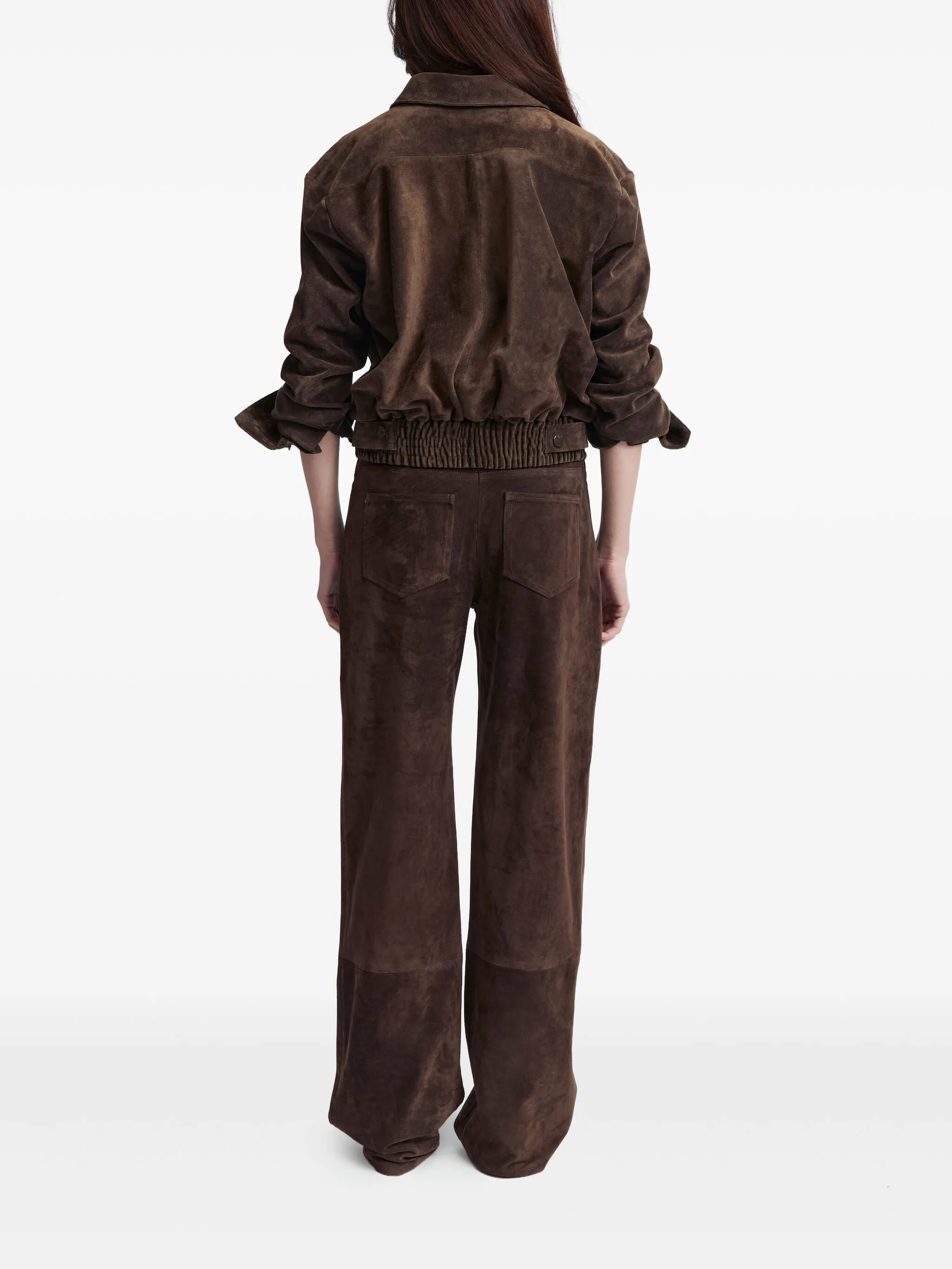 Barlington Cropped Suede Shirt Jacket