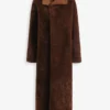 Birthday Coat in Toffee Shearling