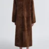Birthday Coat in Toffee Shearling