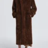 Birthday Coat in Toffee Shearling