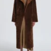 Birthday Coat in Toffee Shearling