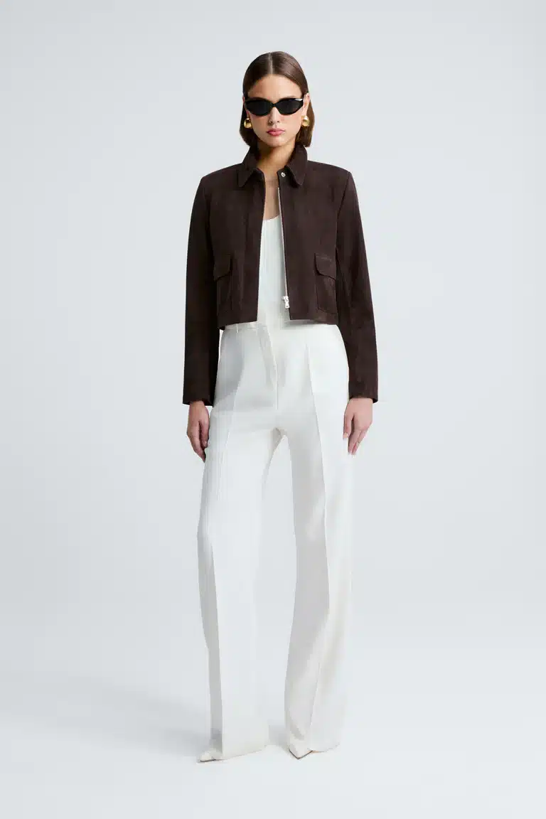 Bleeker Suede Mocha Jacket