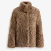 Carolyn Honey Shearling Jacket