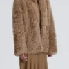 Carolyn Honey Shearling Jacket