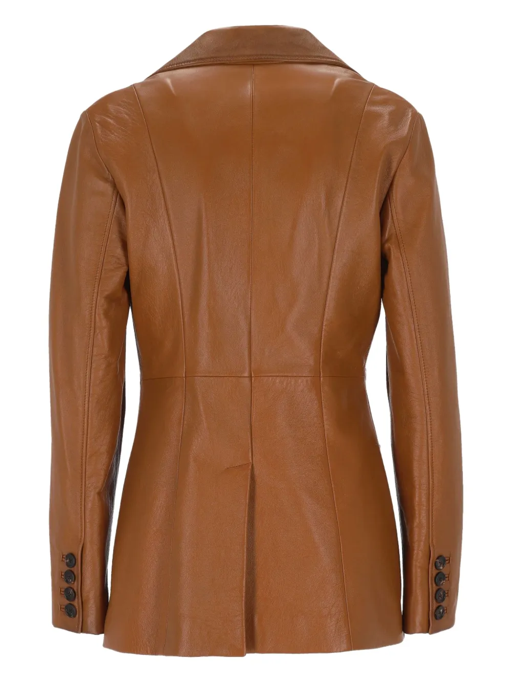 Chloé Single-Breasted Leather Blazer