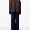 Claudie Pierlot Shearling-Collar Suede Jacket