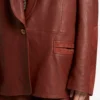 Etro Single-Breasted Leather Blazer