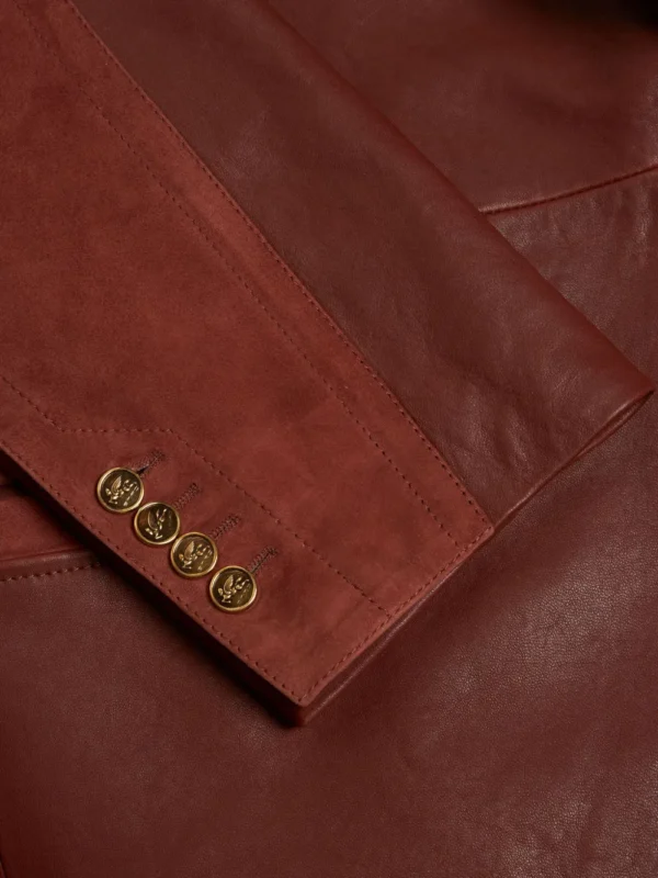 Etro Single-Breasted Leather Blazer