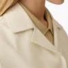 Fabiana Filippi Ivory Leather Jacket