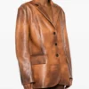 Giuseppe Zanotti Distressed Leather Blazer
