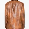 Giuseppe Zanotti Distressed Leather Blazer