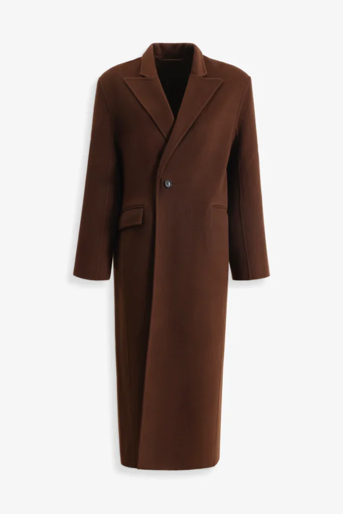 Hale Chestnut Wool Long Coat