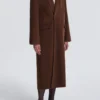 Hale Chestnut Wool Long Coat