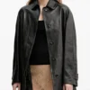 Jil Sander Oversized Leather Coat