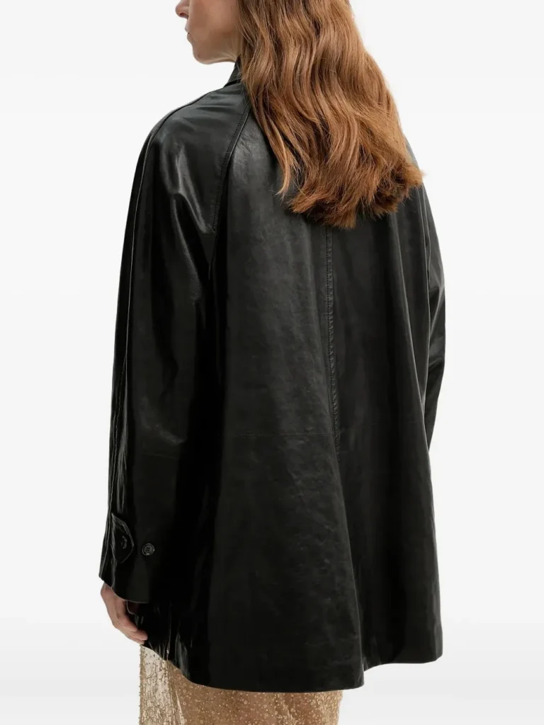Jil Sander Oversized Leather Coat