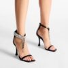 Jimmy Choo Verity 100 Embellished Satin Sandals