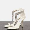 Jimmy Choo Verity 100 Embellished Satin Sandals