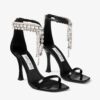 Jimmy Choo Verity 100 Embellished Satin Sandals