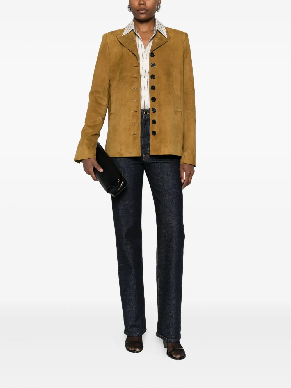 Khaite Brushed Suede Blazer