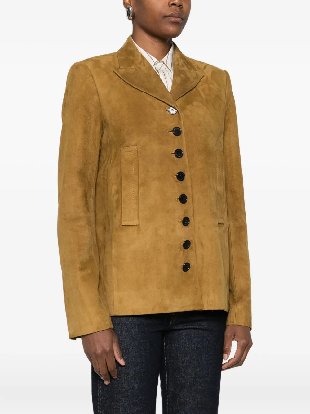 Khaite Brushed Suede Blazer