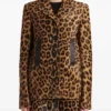 Khaite Leopard-Print Calf Hair Jacket