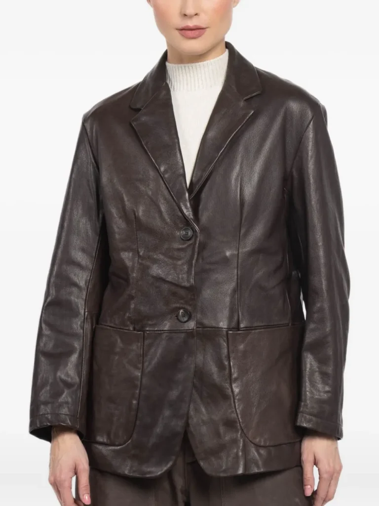 Lemaire Classic Leather Blazer