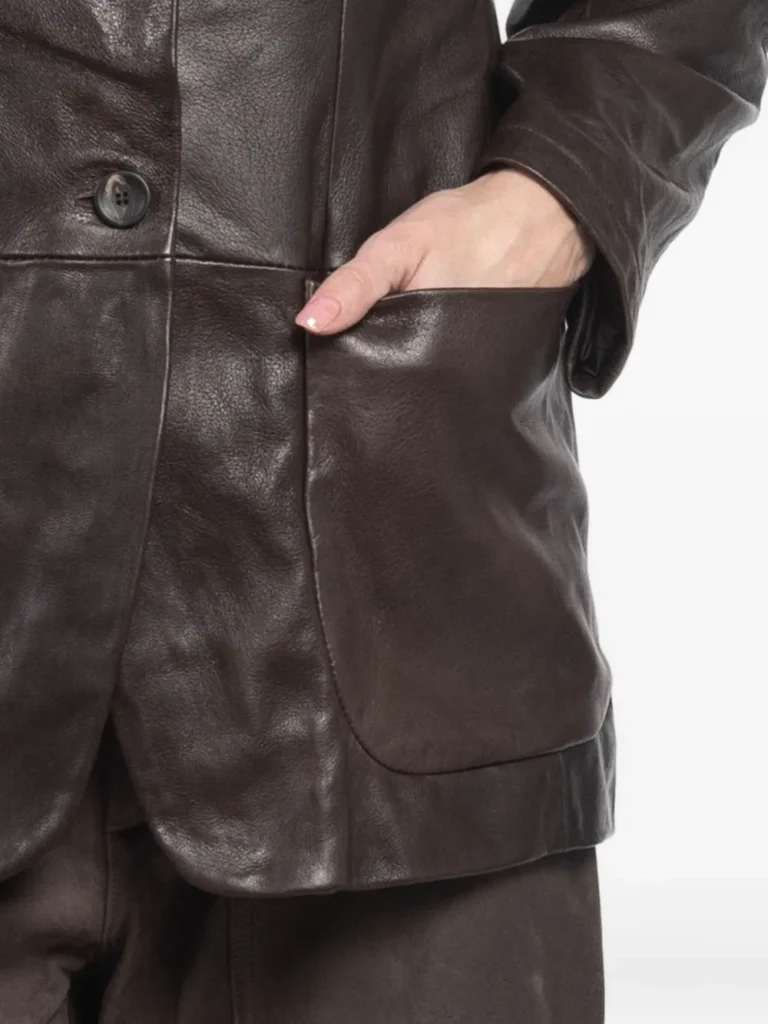 Lemaire Classic Leather Blazer