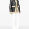 Maison Margiela Shearling-Trimmed Leather Jacket
