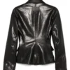 Marine Serre Black Leather Blazer