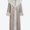 Marlene Stone Shearling Coat