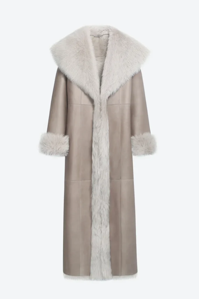 Marlene Stone Shearling Coat