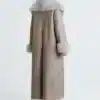 Marlene Stone Shearling Coat