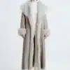 Marlene Stone Shearling Coat 5