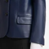 Marni Single-Breasted Leather Blazer