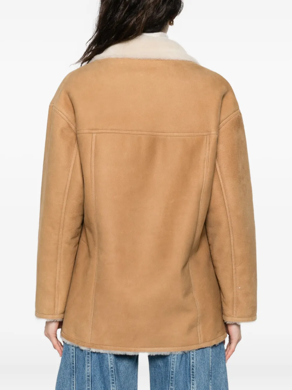 Max Mara Shearling Patch Pocket Coat