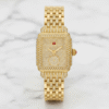 Michele Deco Madison Mid Diamond Gold Watch