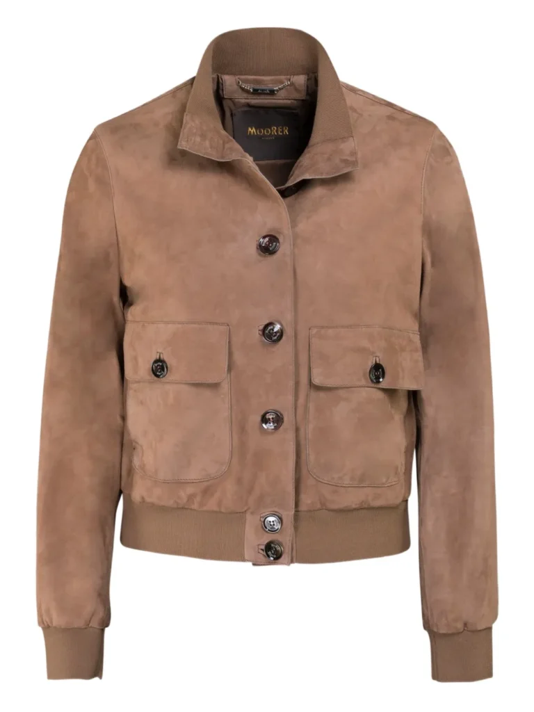 MooRER Suede Bomber Jacket