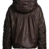 Parajumpers Down-Filled Hooded Leather Jacket
