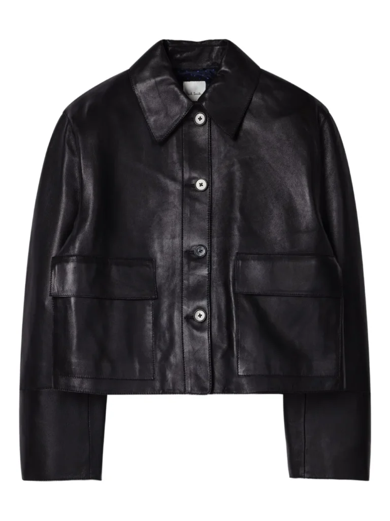 Paul Smith Cropped Leather Jacket