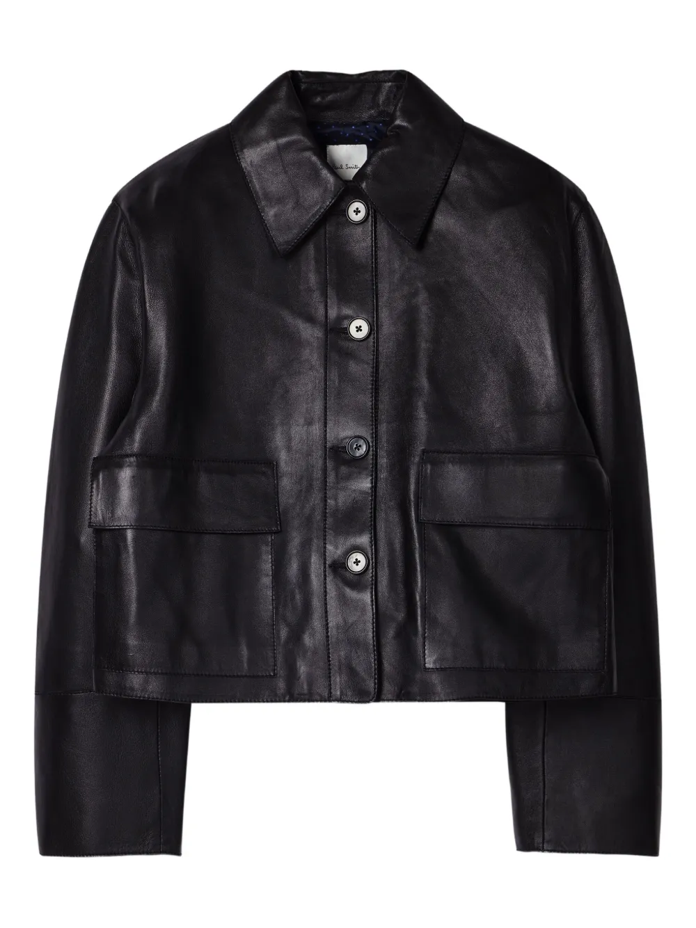 Paul Smith Cropped Leather Jacket