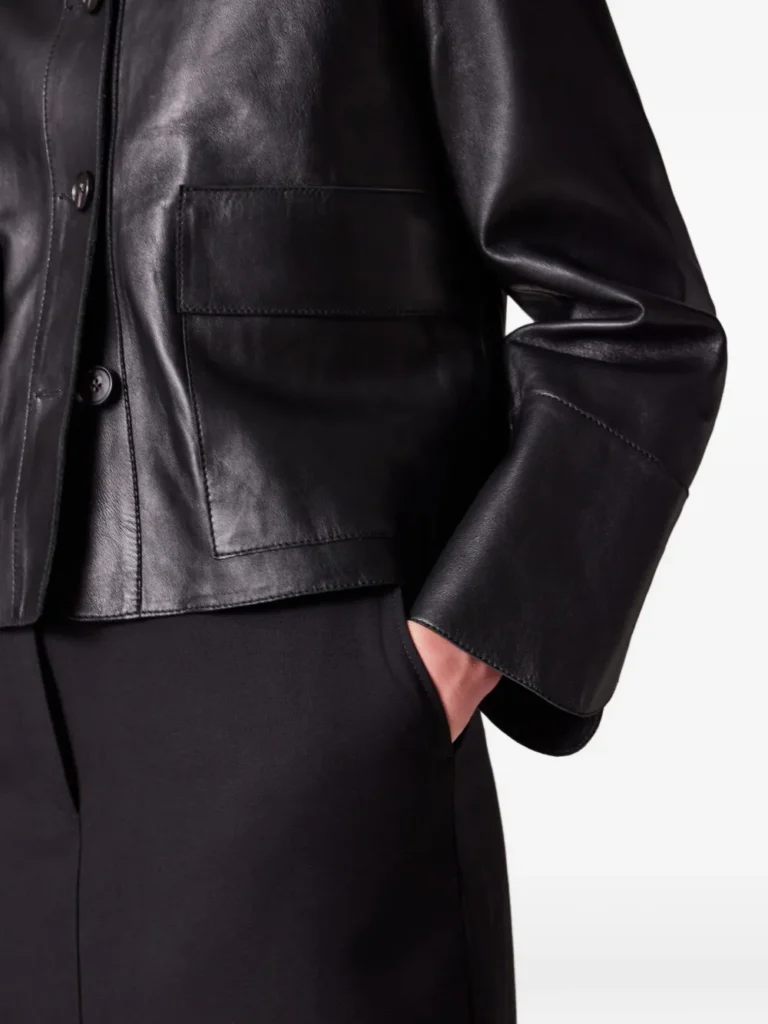 Paul Smith Cropped Leather Jacket