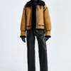 Portia Biscotti Shearling Jacket